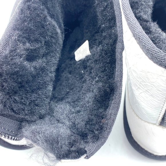 EMU Australia Stinger Mini Zip White Leather Boots Water Resistant W7/M6 NWOB - Picture 10 of 10